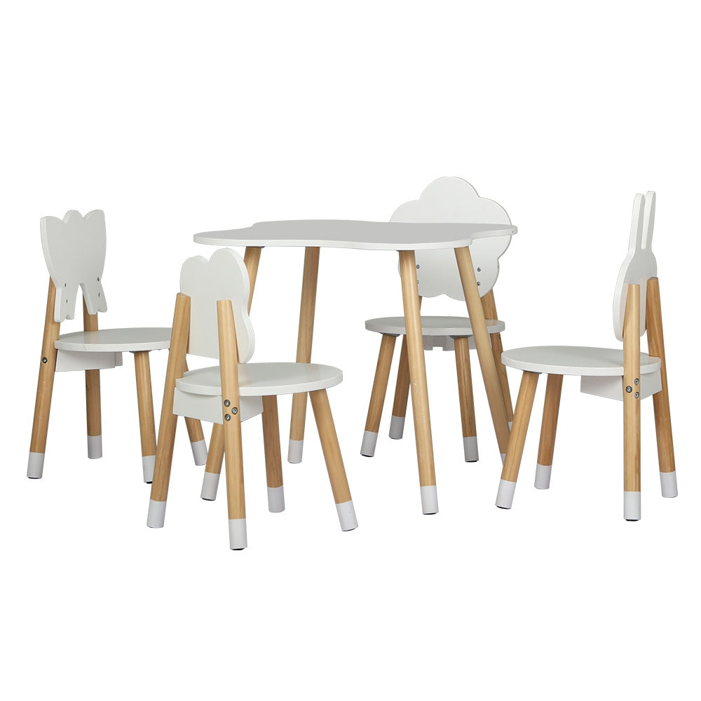 KEEZI 5PCE ACTIVITY TABLE CHAIRS SET