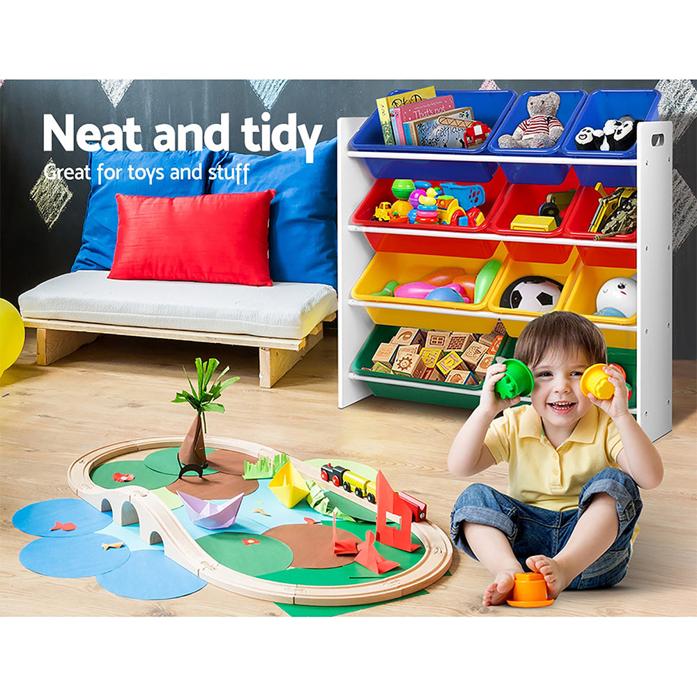 Keezi Kids 12 Bin Storage Unit