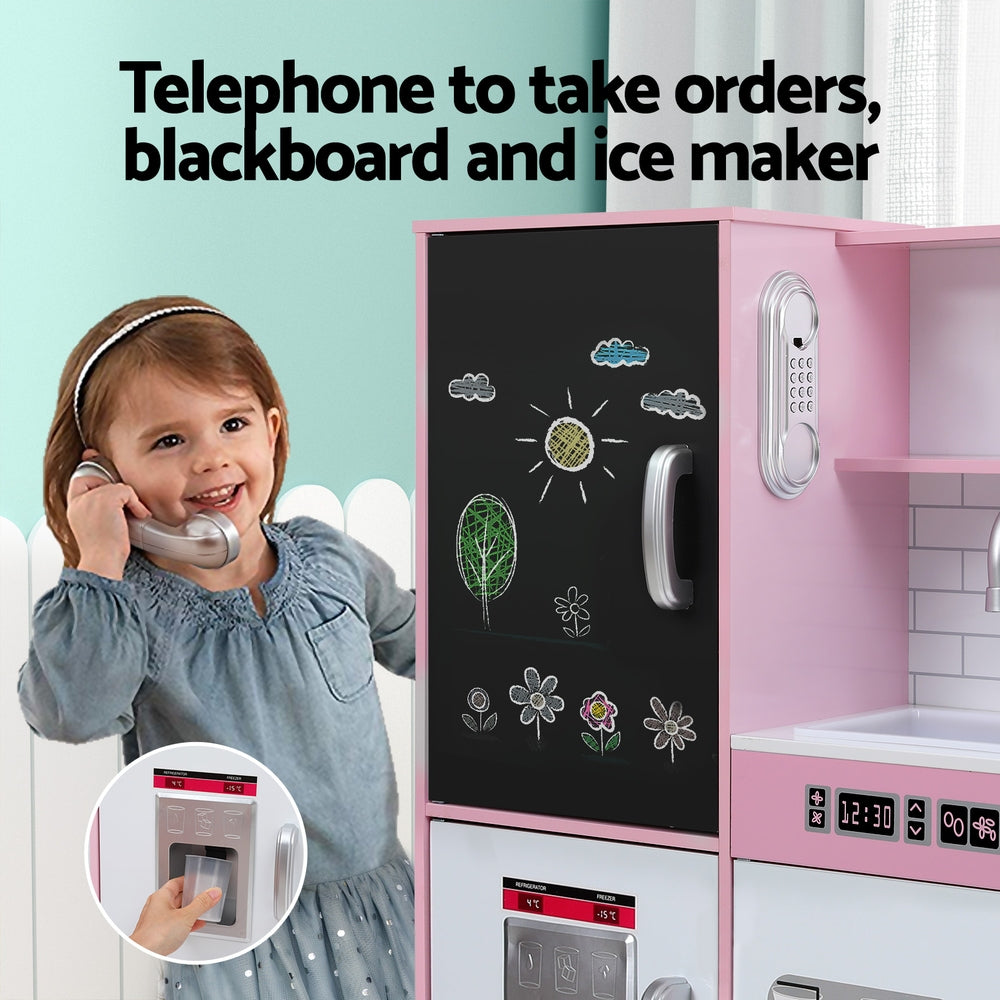 Keezi Kids Kitchen Play Set with Blackboard