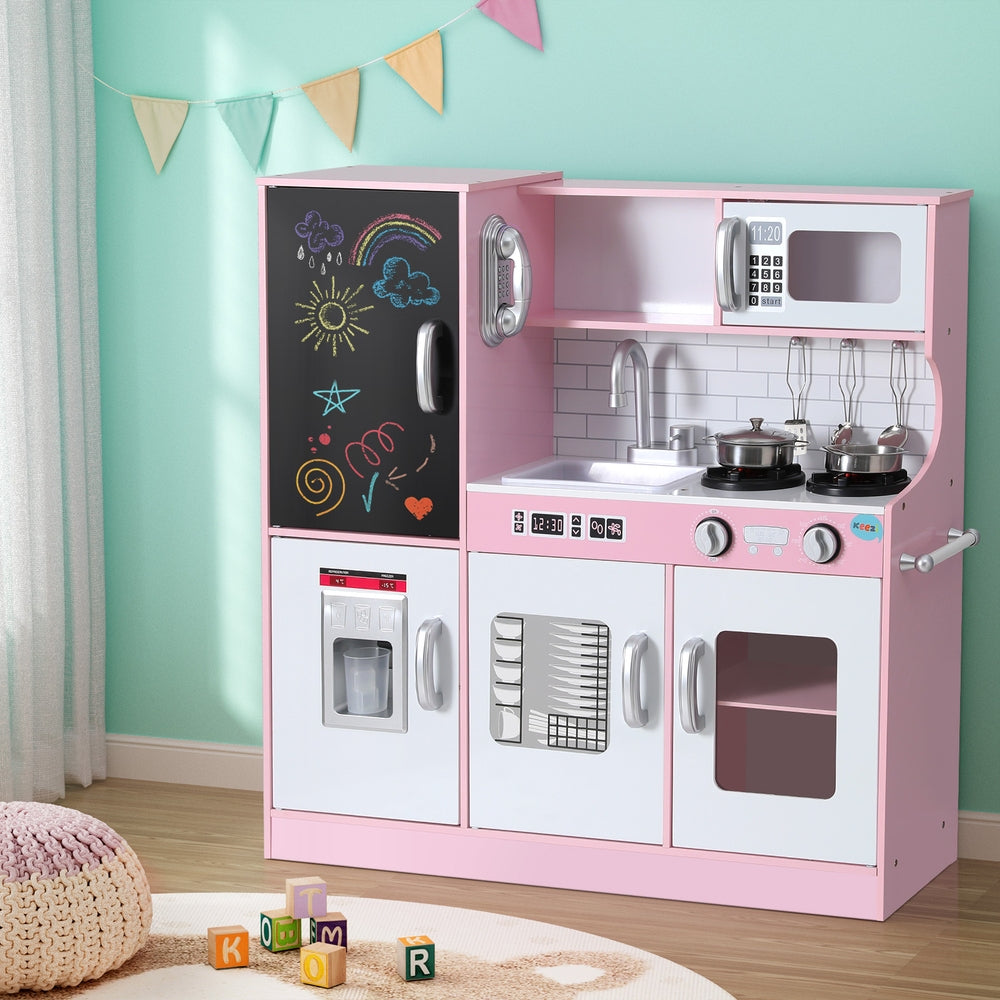 Keezi Kids Kitchen Play Set with Blackboard