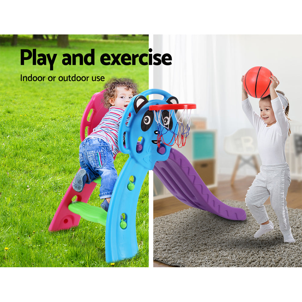 Keezi Kids Slide and Basketball Playground
