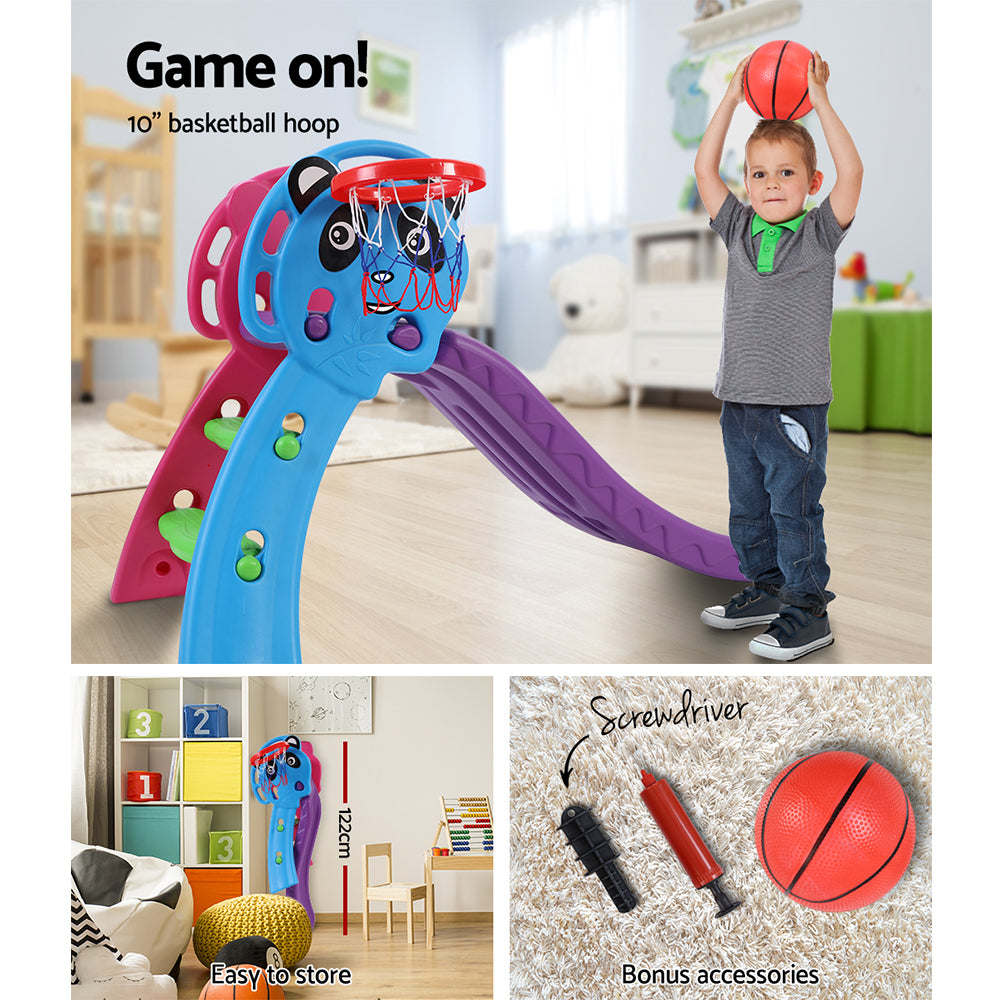 Keezi Kids Slide and Basketball Playground