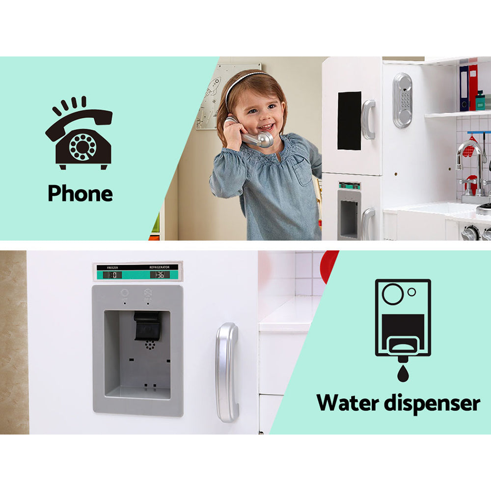 KEEZI KIDS WOODEN KITCHEN PLAYSET