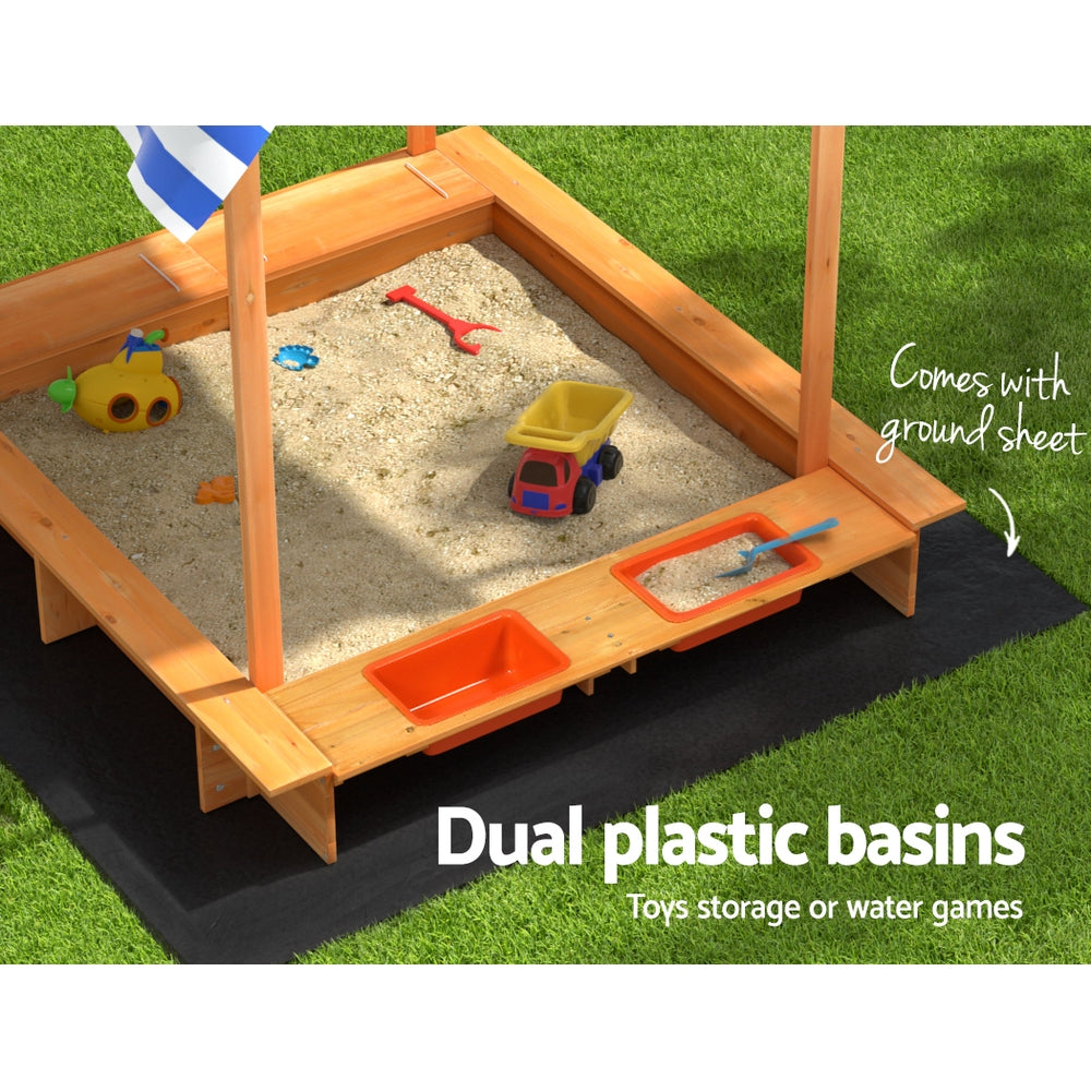 KEEZI KIDS SANDBOX WITH CANOPY