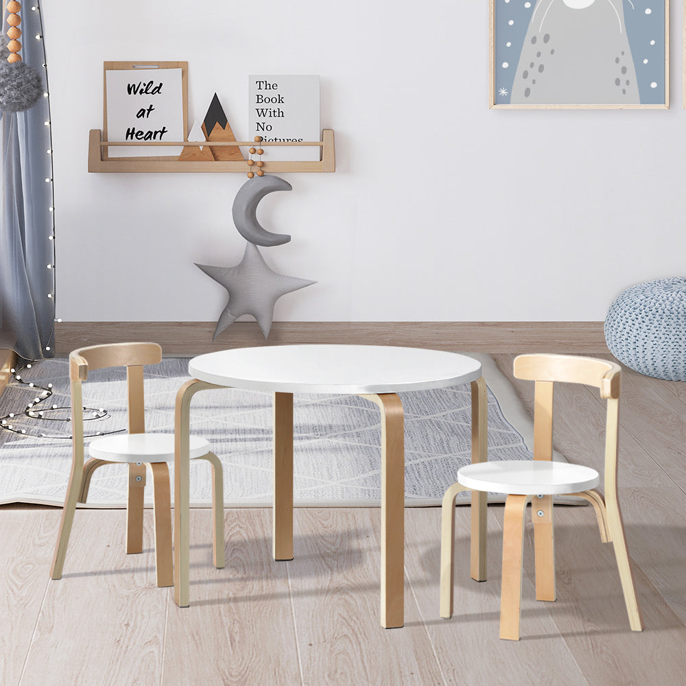 KEEZI 3PCE TABLE & CHAIRS SET