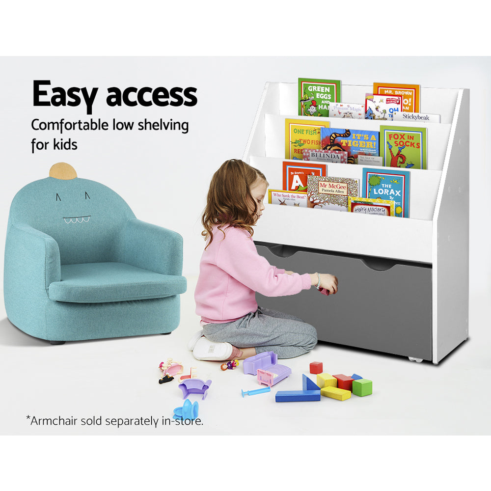 KEEZI KIDS BOOK DISPLAY STORAGE UNIT