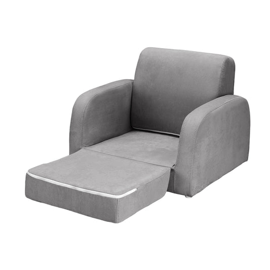 KEEZI KIDS ARMCHAIR LOUNGER - GREY