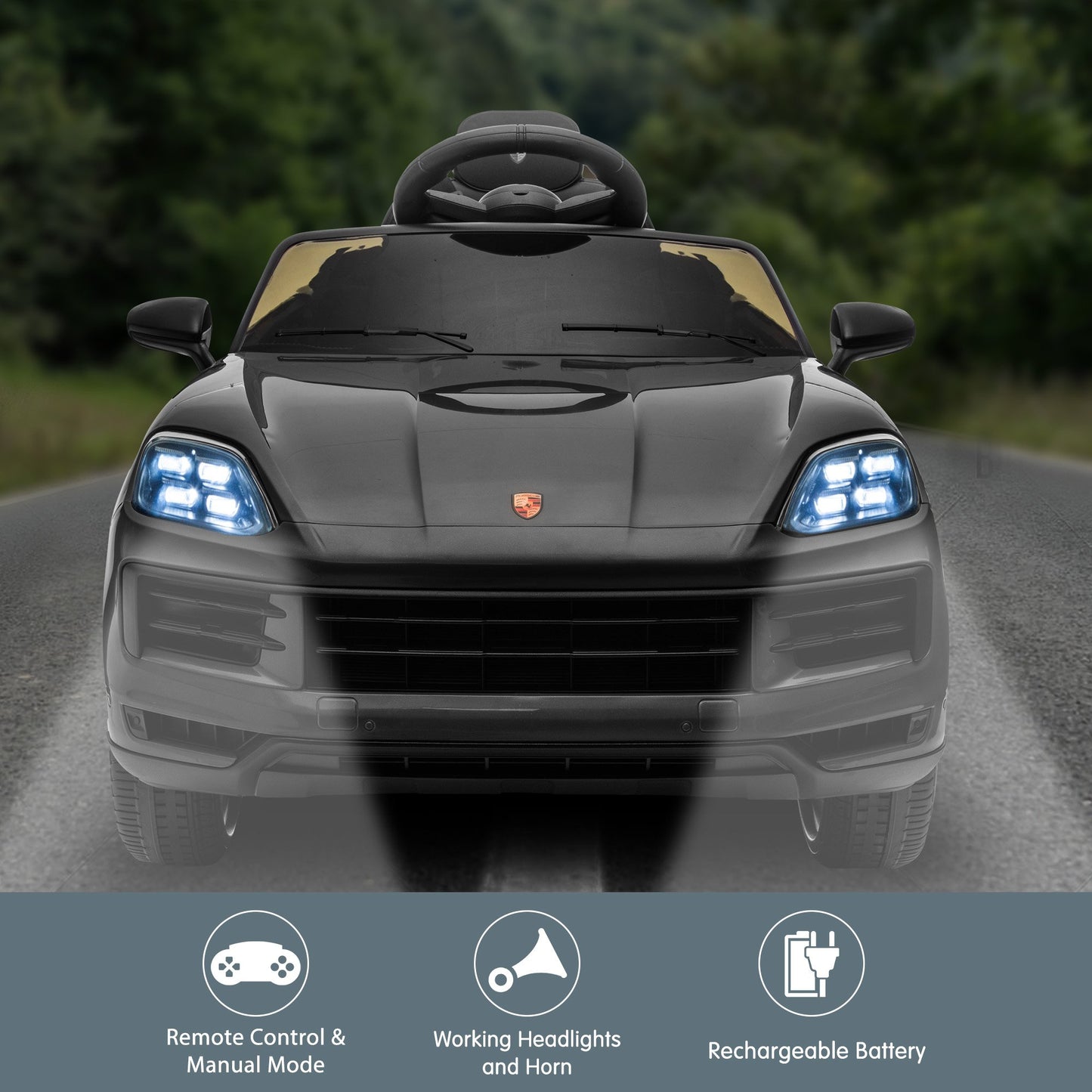 KAHUNA LICENSED PORSCHE CAYENNE COUPE RIDE ON CAR