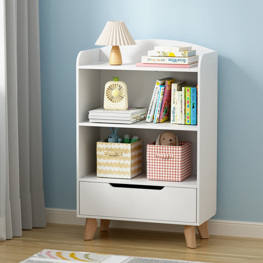KEEZI KIDS BOOK SHELF WITH DRAWER