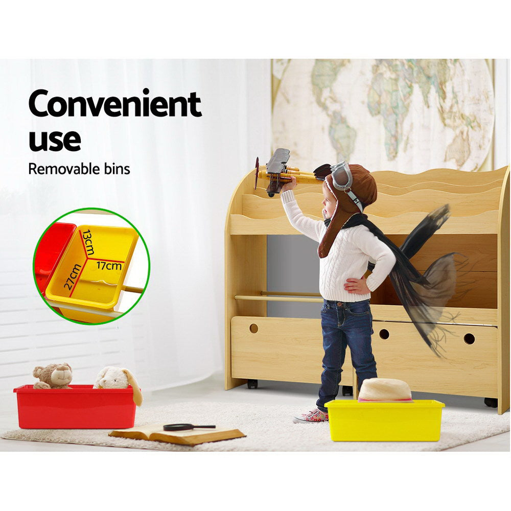 KEEZI KIDS BOOKS SHELF STORAGE UNIT