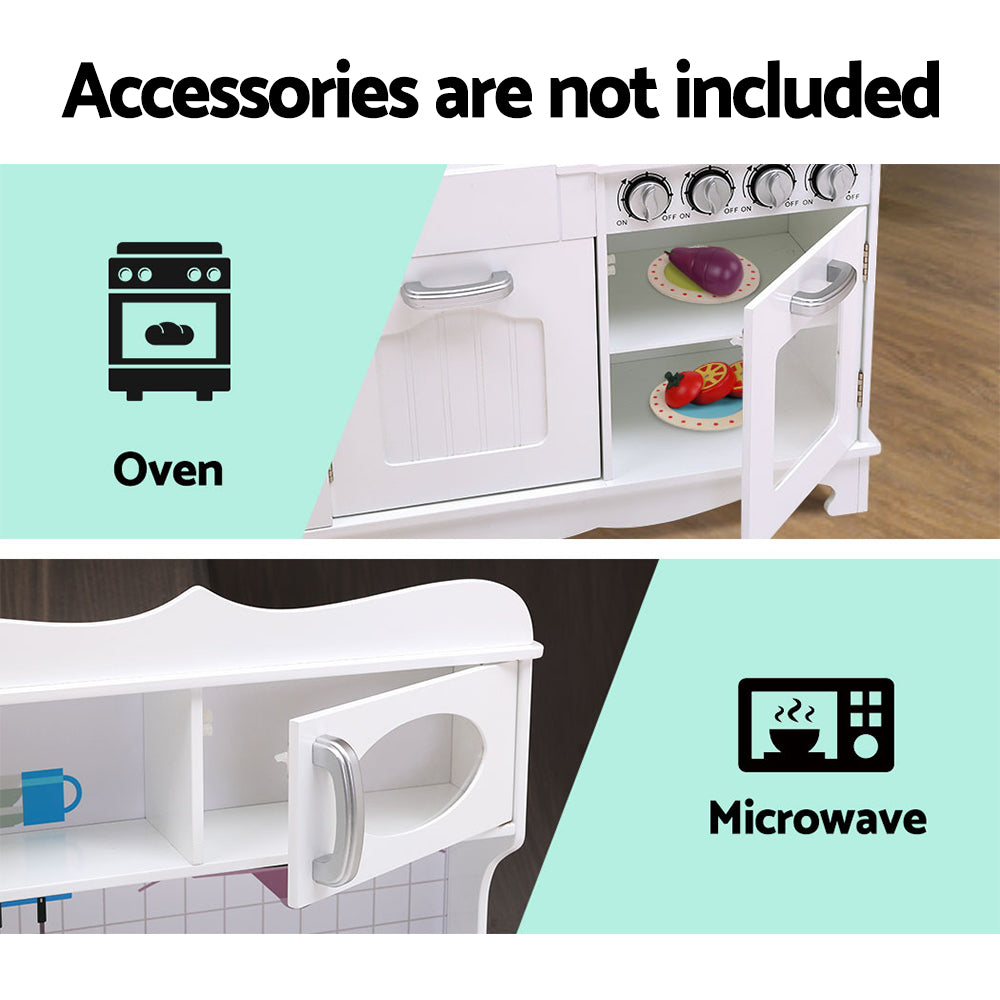 KEEZI KIDS WOODEN KITCHEN PLAYSET