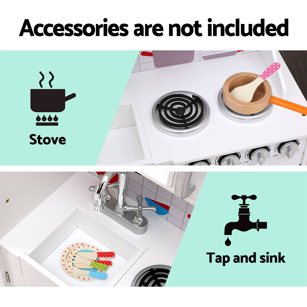 KEEZI KIDS WOODEN KITCHEN PLAYSET